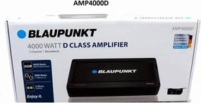 Blaupunkt AMP4000D AMP4000D 4,000-Watt-Max Monoblock Class D Amp with Bass Remote power amplifier,stereo amp,hi-fi power amp,