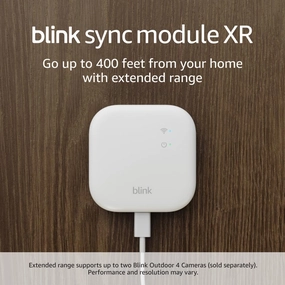 Blink Sync Module XR (newest model)  System hub for all Blink devices, go up to 400 feet from your home with extended range for Outdoor 4 smart audio hub,voice control speaker,Alexa compatible audio,