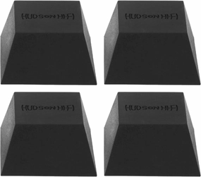 Block Silicone Isolation Feet - 4-Pack Subwoofer Isolation Pad w/ 37.5 lbs Capacity - Pads for Small Speakers, Speaker Spikes & Turntable Isolation Pads for Reduced Vibration & Resonance turntable cartridge,phono cartridge,MM MC stylus,