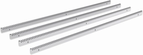 Bltezeit Galvanized Steel Gear Rack 8mm Thickness 3.28ft 4 Pieces Including Mounting Hardware Total 13.12 Feet Teeth Track for Sliding Gate Operator rackmount gear,audio rack equipment,studio rackmounts,