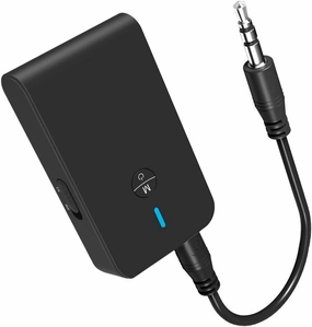 Bluetooth 5.3 Transmitter Receiver for TV and Wireless Headphones, 2-in-1 Bluetooth Adapter, Wireless Transmitter for TV, PC, MP3, Gym, Airplane Use with Any 3.5 mm Audio Jack wireless audio bridge,Bluetooth transmitter,WiFi audio link,