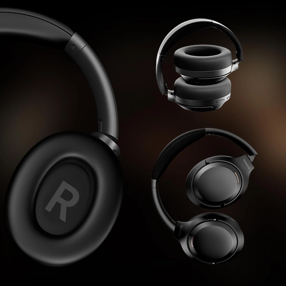 Bluetooth Active Noise Cancelling Headphones, Wireless Over The Ear Headphones with Microphone for Travel, Home, Office, 150H Playtime, Bluetooth 5.4, Hands-Free Calls
