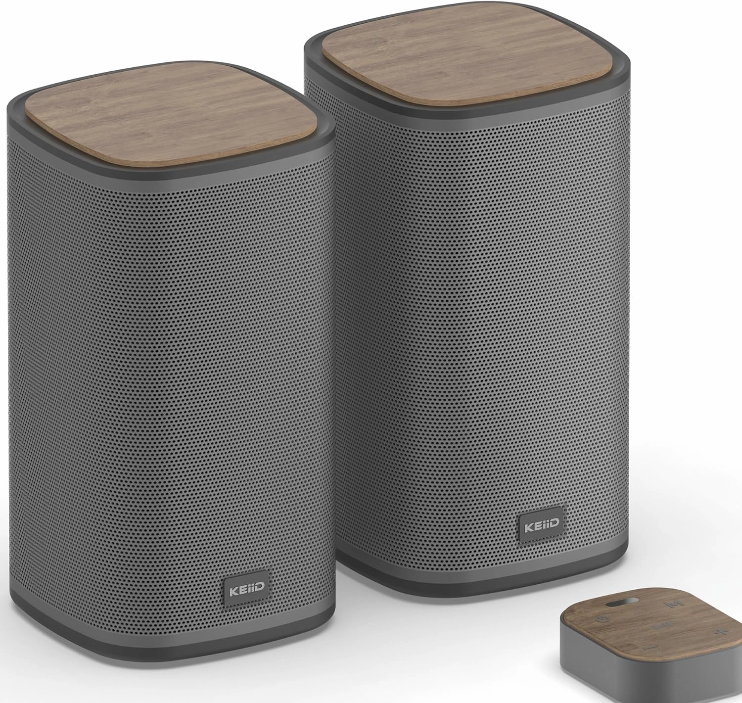 Bluetooth Computer Speakers with Wireless Touch Control Pod for PC Laptop/Desktop Wireless Stereo Gaming Speakers, 4 EQ Modes, Aesthetic Style, 2024 New Model bookshelf speakers,compact stereo speakers,hi-fi shelf speakers,