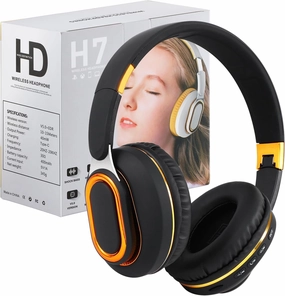Bluetooth Headphones, Foldable Wireless Over-Ear Headphones with Hidden Mic for Cell Phone, Laptop, PC, Suitable for Music, School, Workouts, and Gaming (Black) over-ear headphones,closed back headphones,wireless studio cans,