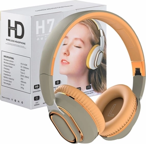 Bluetooth Headphones, Foldable Wireless Over-Ear Headphones with Hidden Mic for Cell Phone, Laptop, PC, Suitable for Music, School, Workouts, and Gaming (Bleen) over-ear headphones,closed back headphones,wireless studio cans,