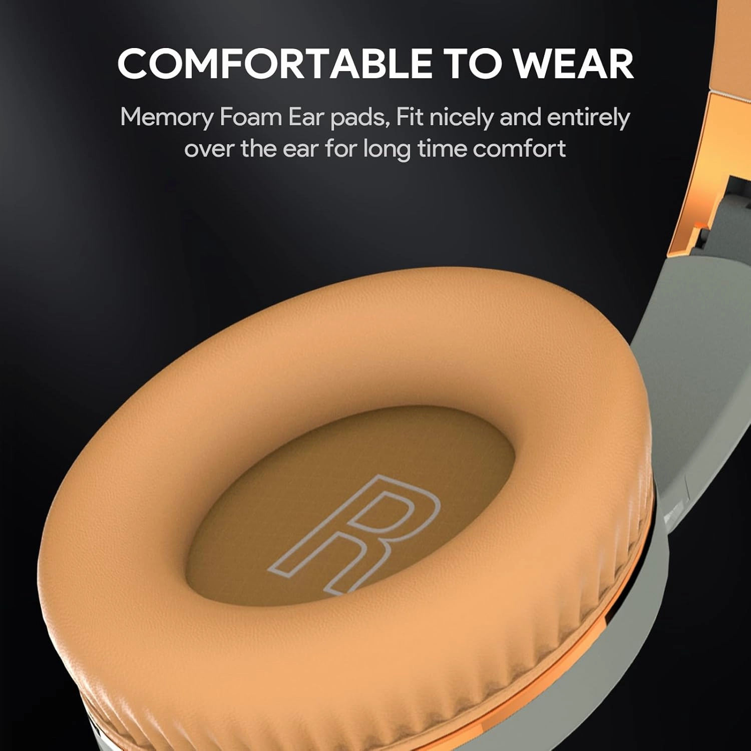 Bluetooth Headphones, Foldable Wireless Over-Ear Headphones with Hidden Mic for Cell Phone, Laptop, PC, Suitable for Music, School, Workouts, and Gaming (Bleen)