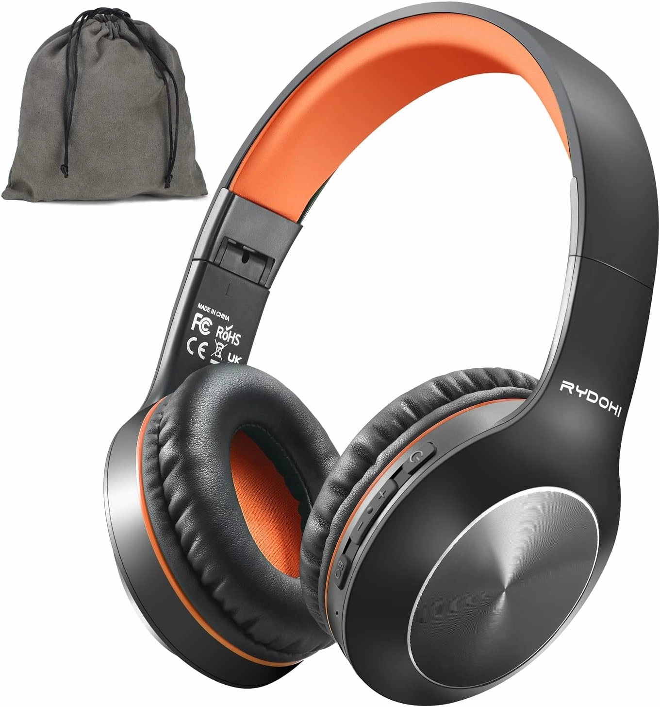 Bluetooth Headphones Over Ear, 68H Playtime and 3 EQ Music Modes Wireless Headphones with Microphone/Deep Bass, HiFi Stereo Foldable Lightweight Headset for PC Home Travel Office over-ear headphones,closed back headphones,wireless studio cans,