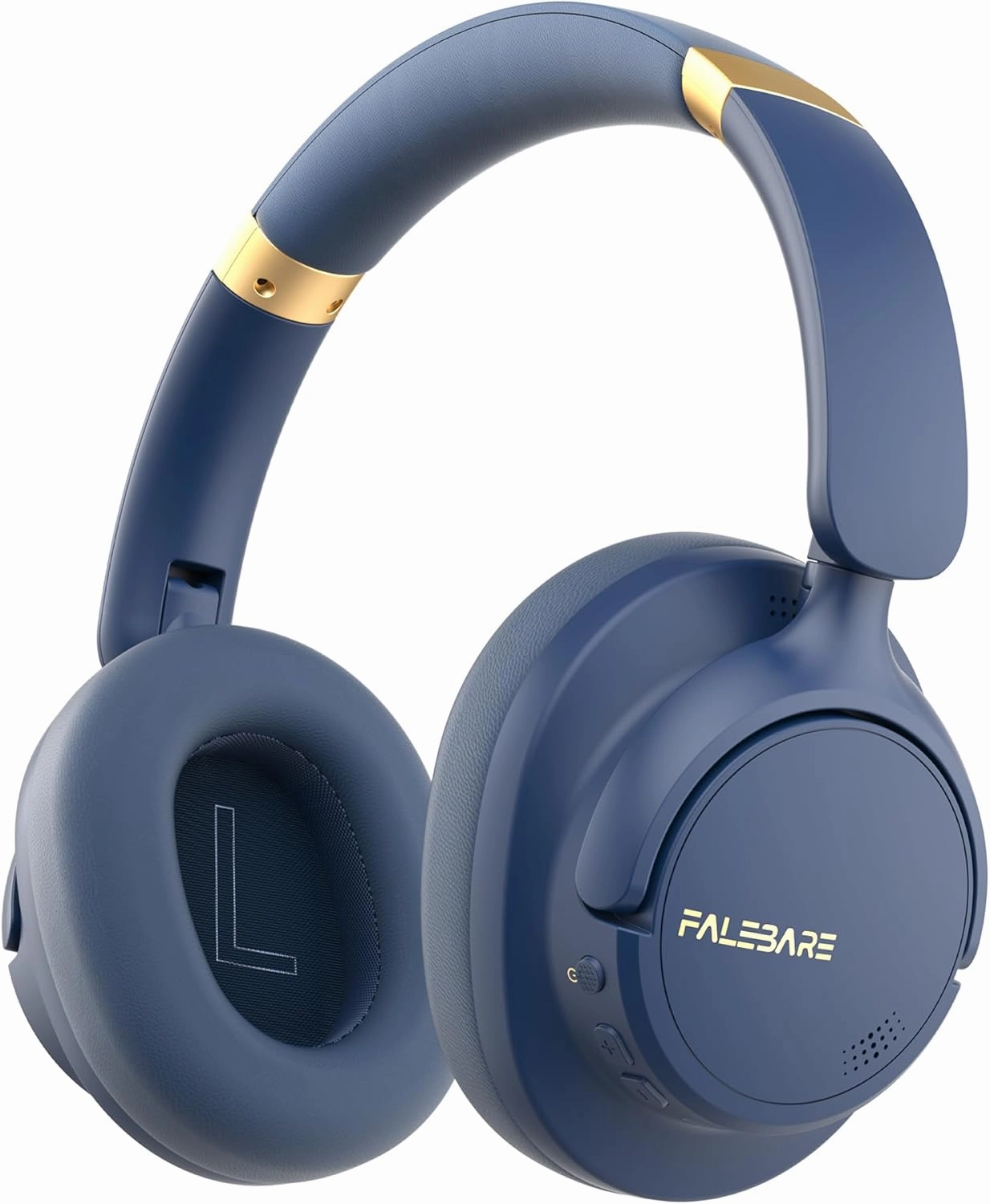 Bluetooth Headphones Over The Ear, Noise Cancelling Headphone Wireless Headsets Bluetooth with Mic, 80H Playtime, Deep Bass, Comfort Fit, Portable Lightweight Headset for Travel, Home noise cancelling headphones,ANC headphones,travel headphones,