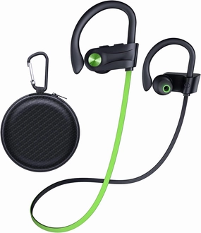 Bluetooth Headphones, Wireless Earbuds IPX7 Waterproof Bluetooth 5.3 Headphones with 16Hrs Playtime Stereo Bass Headsets with Mic Running Headsets with Earhooks for Sports Running Workout over-ear headphones,closed back headphones,wireless studio cans,