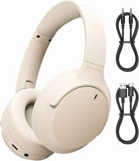 Bluetooth Over Ear Headphones, Foldable and Rotatable Wireless Wired ANC Headphones with Microphone for Cell Phone, Computer, Laptop, 150 Hours Playtime, Bluetooth 5.3v, 38ms Low Latency noise cancelling headphones,ANC headphones,travel headphones,