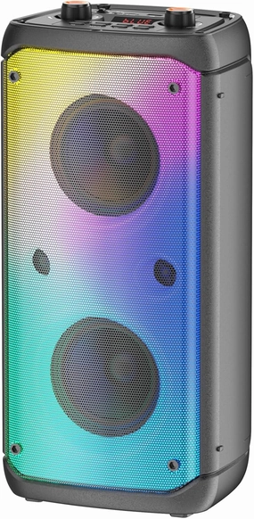 Bluetooth Speaker, 80W Peak Wireless TWS Portable Outdoor Party Speakers with Subwoofer, Deep Bass, LED Colorful Lights,Loud Stereo Sound Boombox for Home, Camping,Travel (Q55-N) wireless speakers,portable Bluetooth speaker,multiroom speaker,