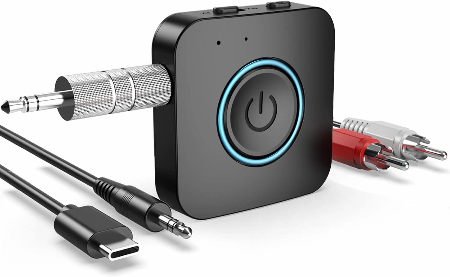 Bluetooth Transmitter Receiver, LAICOMEIN V5.0 2-in-1 Adapter, Wireless for TV PC MP3 Gym Airplane, Receiver Speakers Headphones Boat Car wireless audio bridge,Bluetooth transmitter,WiFi audio link,