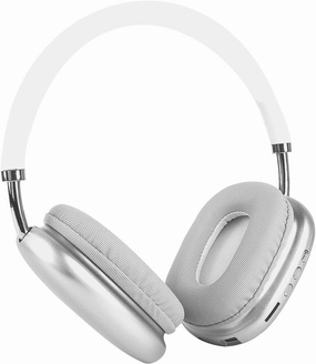 Bluetooth Wireless Over Ear Headphones with Microphone,Wired Headset with 32 Hours Playtime Foldable Lightweight Earphones Fitting in Sports,Gym,Home,Office for iOS/Android/Laptop-Silver over-ear headphones,closed back headphones,wireless studio cans,