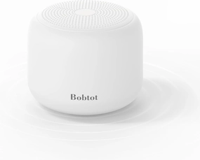 Bobtot Portable Bluetooth Speakers with Strap Easy to Carry, Wireless IPX5 Waterproof Mini Speaker with Loud Stereo Sound, 20 Hours Playtime, Rechargeable Battery, Built-in Microphone, White wireless speakers,portable Bluetooth speaker,multiroom speaker,