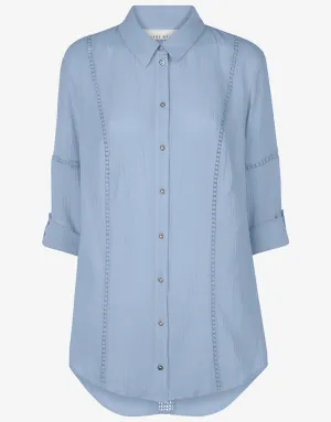Bora Bora Lace Detail Kaftan - Blue