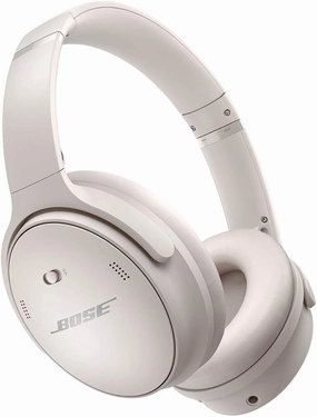 Bose QuietComfort 45 Wireless Bluetooth Noise Cancelling Headphones, Over-Ear Headphones with Microphone, Personalized Noise Cancellation and Sound, White Smoke noise cancelling headphones,ANC headphones,travel headphones,