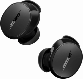Bose QuietComfort Bluetooth Earbuds, True Wireless Earbuds with Active Noise Cancellation and Mic, Deep Bass, IPX4 Rating, Up to 8.5 Hours of Playtime, Black TWS earbuds,compact wireless buds,Bluetooth ear tips,