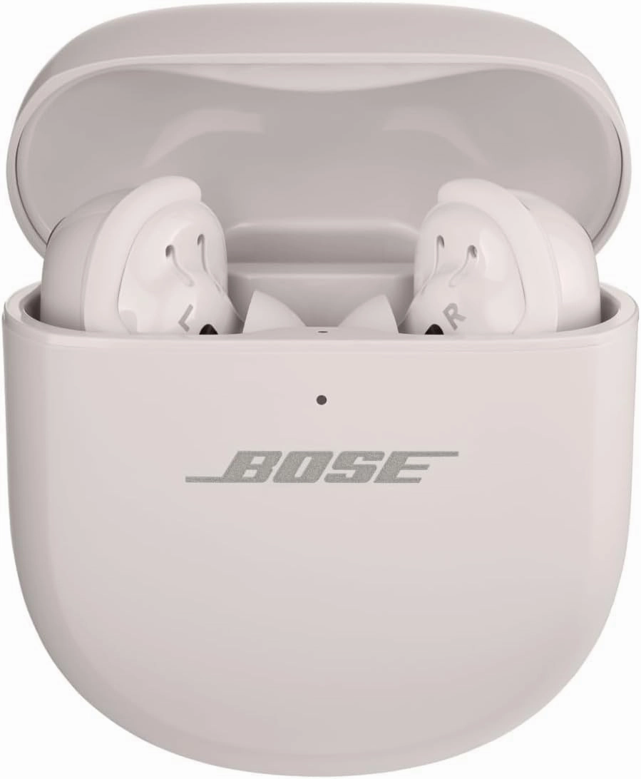 Bose QuietComfort Ultra Bluetooth Earbuds, Wireless Earbuds with Spatial Audio and World-Class Active Noise Cancellation, Deep Bass, Up to 6 Hours of Playtime, White Smoke