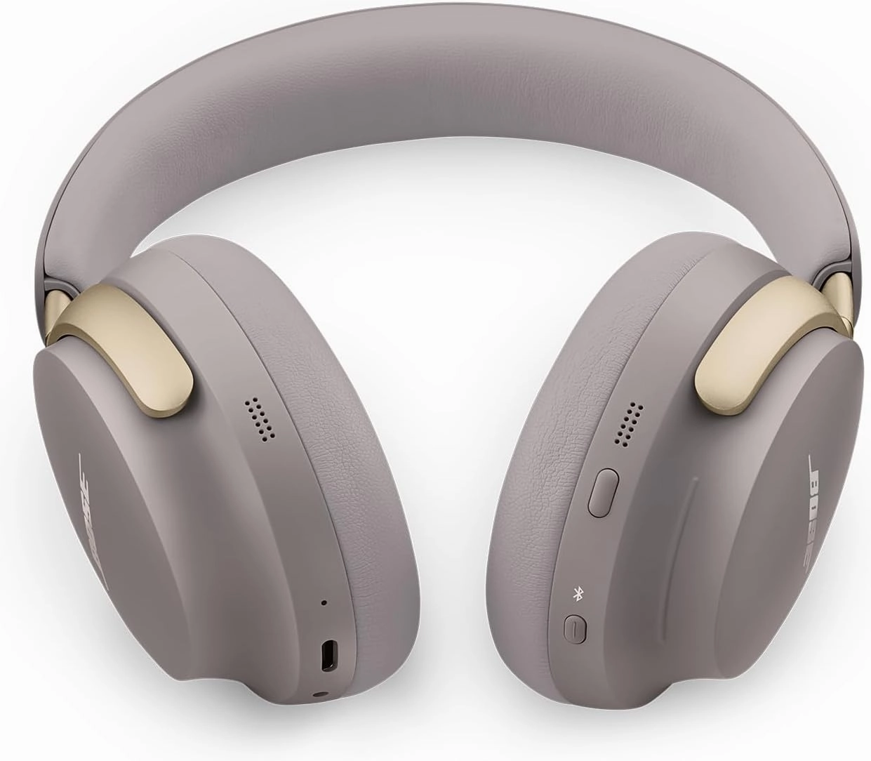 Bose QuietComfort Ultra Bluetooth Headphones, Wireless Headphones with Spatial Audio, Over Ear Noise Cancelling Headphones with Mic, Up To 24 Hours of Battery Life, Sandstone - Limited Edition Color
