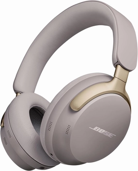 Bose QuietComfort Ultra Bluetooth Headphones, Wireless Headphones with Spatial Audio, Over Ear Noise Cancelling Headphones with Mic, Up To 24 Hours of Battery Life, Sandstone - Limited Edition Color reference headphones,neutral sound headphones,monitor hea
