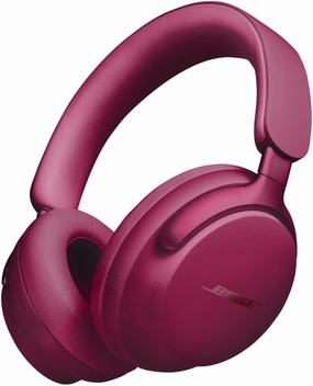Bose QuietComfort Ultra Bluetooth Headphones, Wireless Headphones with Spatial Audio, Over Ear Noise Cancelling with Mic, Up to 24 Hours of Playtime, Deep Plum - Limited Edition Color over-ear headphones,closed back headphones,wireless studio cans,