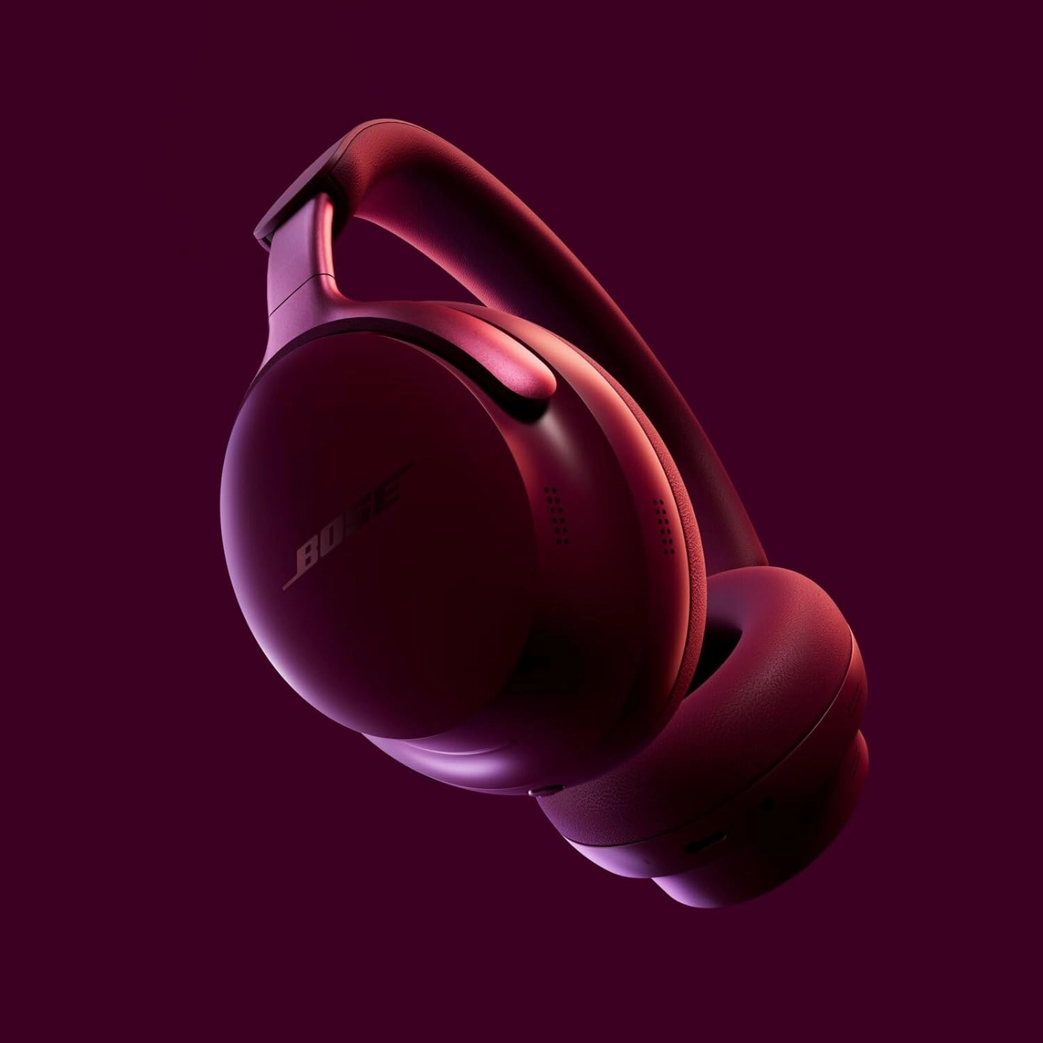 Bose QuietComfort Ultra Bluetooth Headphones, Wireless Headphones with Spatial Audio, Over Ear Noise Cancelling with Mic, Up to 24 Hours of Playtime, Deep Plum - Limited Edition Color