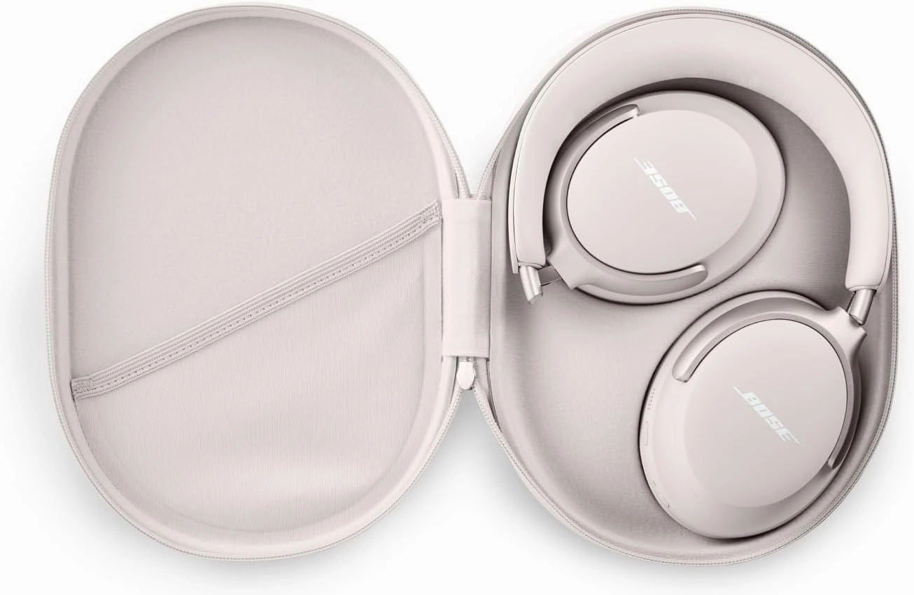 Bose QuietComfort Ultra Bluetooth Headphones, Wireless Headphones with Spatial Audio, Over Ear Noise Cancelling with Mic, Up to 24 Hours of Playtime, White Smoke