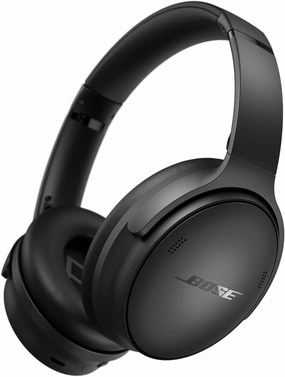 Bose QuietComfort Wireless Noise Cancelling Headphones, Bluetooth Over Ear Headphones with Up to 24 Hours of Battery Life, Black (Renewed) over-ear headphones,closed back headphones,wireless studio cans,