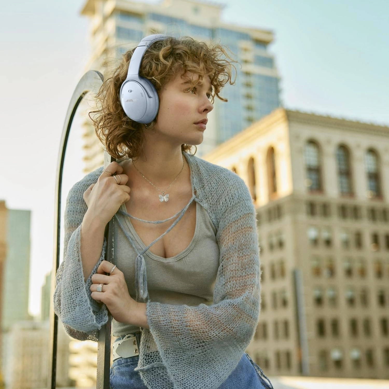 Bose QuietComfort Wireless Noise Cancelling Over-Ear Headphones - Moonstone Blue