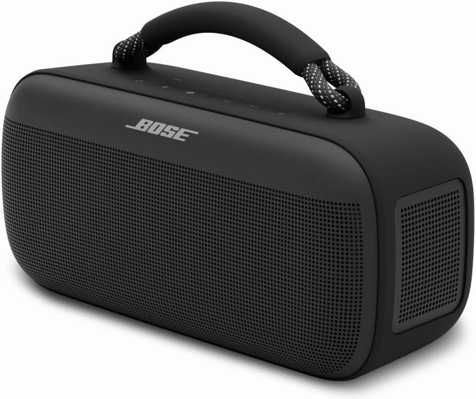 Bose SoundLink Max Portable Speaker, Large IP67 Waterproof Bluetooth Speaker, Up to 20 Hours of Playtime, USB-C, Built-in 3.5mm AUX Input, Black floorstanding speakers,tower speakers,stereo floor speakers,