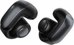 Bose Ultra Open Bluetooth Earbuds, True Wireless Earbuds with OpenAudio for Awareness, Clip On Design for Comfort, Immersive Audio, Up to 48 Hrs of Playtime, Black TWS earbuds,compact wireless buds,Bluetooth ear tips,