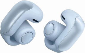 Bose Ultra Open Bluetooth Earbuds, True Wireless Earbuds with OpenAudio for Awareness, Clip On Design for Comfort, Immersive Audio, Up to 48 Hrs of Playtime, Moonstone Blue - Limited Edition Color TWS earbuds,compact wireless buds,Bluetooth ear tips,