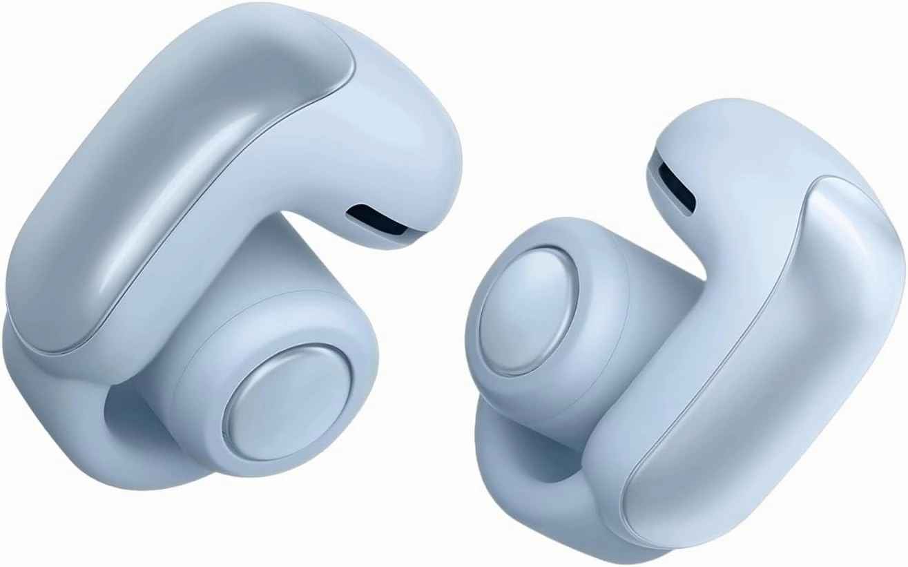 Bose Ultra Open Bluetooth Earbuds, True Wireless Earbuds with OpenAudio for Awareness, Clip On Design for Comfort, Immersive Audio, Up to 48 Hrs of Playtime, Moonstone Blue - Limited Edition Color TWS earbuds,compact wireless buds,Bluetooth ear tips,