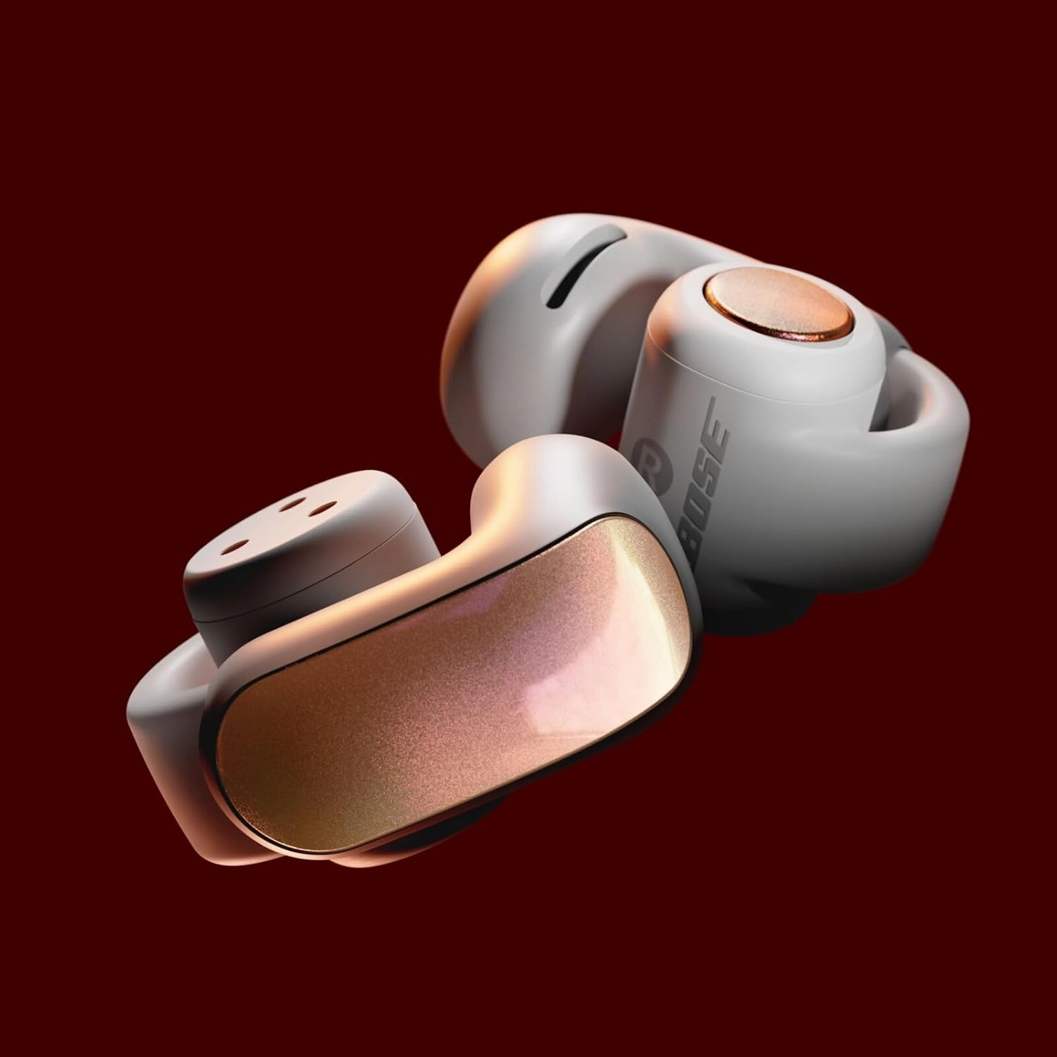 Bose Ultra Open Bluetooth Earbuds, True Wireless Earbuds with OpenAudio for Awareness, Clip On Design for Comfort, Immersive Audio, Up to 48 Hrs of Playtime, Sunset Iridescent - Limited Edition Color