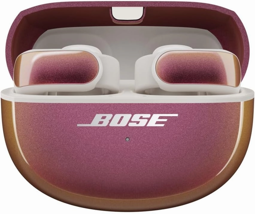 Bose Ultra Open Bluetooth Earbuds, True Wireless Earbuds with OpenAudio for Awareness, Clip On Design for Comfort, Immersive Audio, Up to 48 Hrs of Playtime, Sunset Iridescent - Limited Edition Color