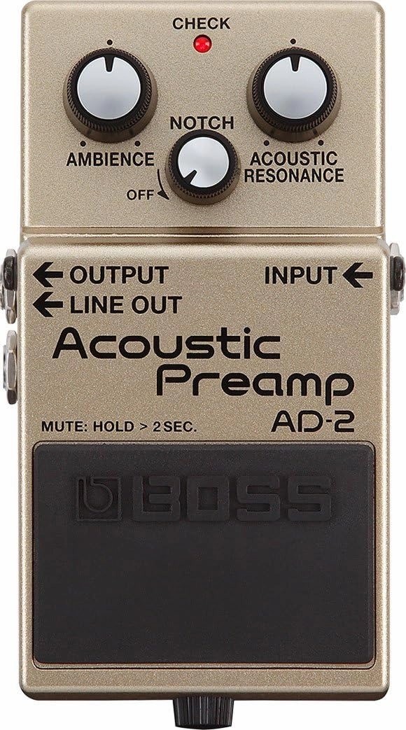 Boss AD-2 Acoustic Preamp Pedal balanced output player,audiophile player,hi-res digital player,