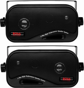 BOSS Audio Systems AVA6200 3 Inch Enclosed Box Stereo Speakers - 200 Watts (per pair), 3 Way, Full Range, Indoor, Outdoor, Marine, Sold in Pairs bookshelf speakers,compact stereo speakers,hi-fi shelf speakers,