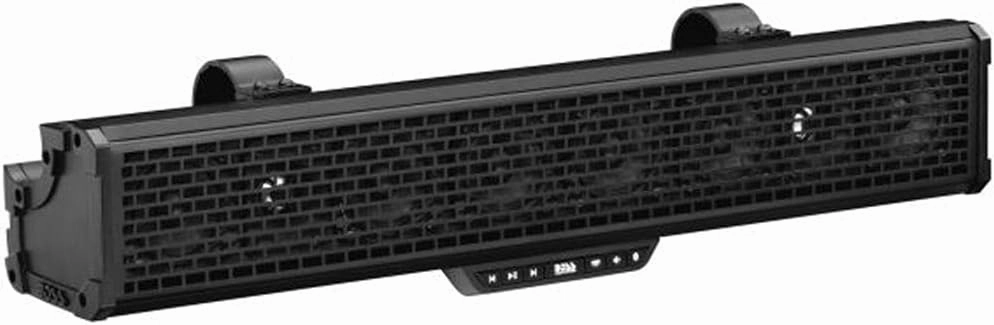 BOSS Audio Systems BRT27A ATV UTV Sound Bar System - 27 Inch Wide, IPX5 Rated Weatherproof, Bluetooth, Amplified, 3 Inch Speakers