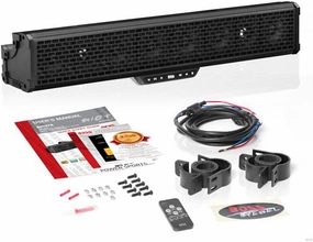 BOSS Audio Systems BRT27A ATV UTV Sound Bar System - 27 Inch Wide, IPX5 Rated Weatherproof, Bluetooth, Amplified, 3 Inch Speakers soundbar,TV speaker bar,home theater soundbar,