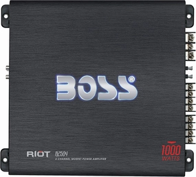 BOSS Audio Systems R2504 Riot Series Car Audio Stereo Subwoofer Amplifier - 1000 High Output, 4 Channel, Class A/B, 2/4 Ohm, High/Low Level Inputs, High/Low Pass Crossover, Bridgeable, Full Range wireless audio bridge,Bluetooth transmitter,WiFi audio link,
