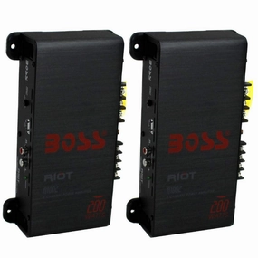 BOSS R1002 200W 2-Channel RIOT Car Audio High Power Amplifier Amps (2 Pack) power amplifier,stereo amp,hi-fi power amp,