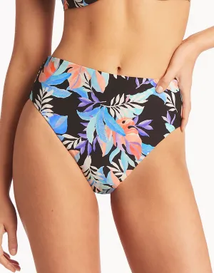Botanica Retro High Waist Bikini Pant - Black