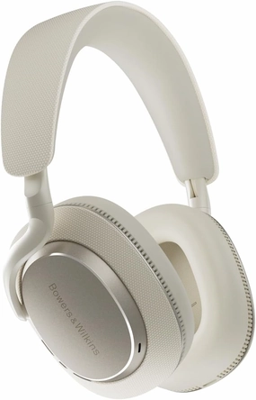 Bowers & Wilkins Px7 S3 Over-Ear Headphones, High-Resolution Sound, Comfortable Fit, Bluetooth, Active Noise Cancelling & Transparency Mode, 30-Hour Playtime, Quick Charge Support, Canvas White over-ear headphones,closed back headphones,wireless st