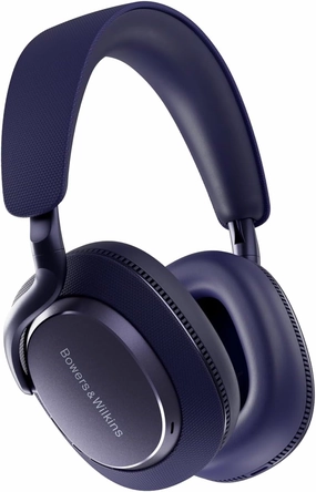Bowers & Wilkins Px7 S3 Over-Ear Headphones, High-Resolution Sound, Comfortable Fit, Bluetooth, Active Noise Cancelling & Transparency Mode, 30-Hour Playtime, Quick Charge Support, Indigo Blue over-ear headphones,closed back headphones,wireless stu