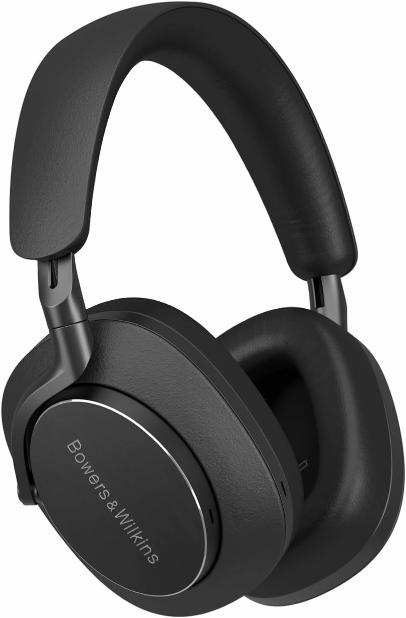 Bowers & Wilkins Px8 Over-Ear Wireless Headphones, Advanced Active Noise Cancellation, Luxurious Materials, 30-Hour Battery Life, 15-Min Quick Charging, Black over-ear headphones,closed back headphones,wireless studio cans,