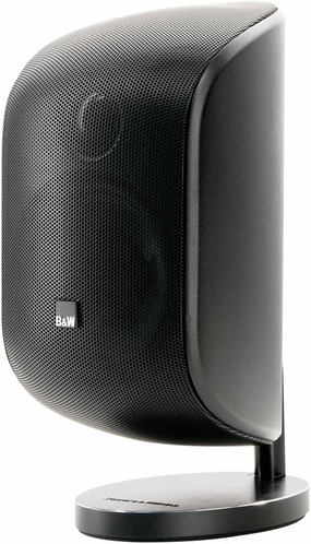 Bowers and Wilkins M-1 Satellite Speaker (1 Count) 4" Glass Fiber Midrange, 1" Aluminum Dome Tweeter, Use as Stereo Speaker or Center Channel in Your Surround Sound System, Matte Black (Single) bookshelf speakers,compact stereo speakers,hi-fi she