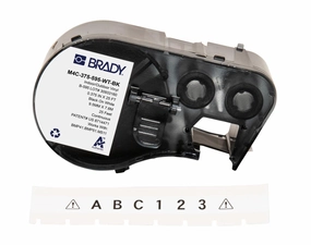 Brady Authentic (M4C-375-595-WT-BK) All-Weather Vinyl Labels 0.375 in W x 25ft Black on White. for use with BMP41, BMP51, M410, M510, and M511 Label Printers. vinyl accessories,turntable parts,record player tools,