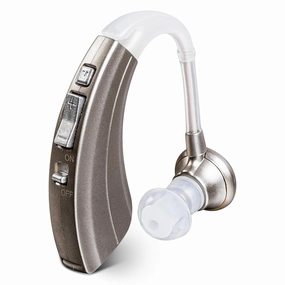 Britzgo BHA-220S Hearing Amplifier, Modern and Fashion Designed Adjustable Tube to Fit Both Ears, Silver Gray tube amplifier,valve amp,audiophile tube stereo,