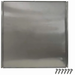 BUD Industries TBC-14252 Aluminum Solid Top or Bottom Cover for Rackmount Chassis 17.06" L x 16.79" W x 0.44" H, Natural rackmount gear,audio rack equipment,studio rackmounts,