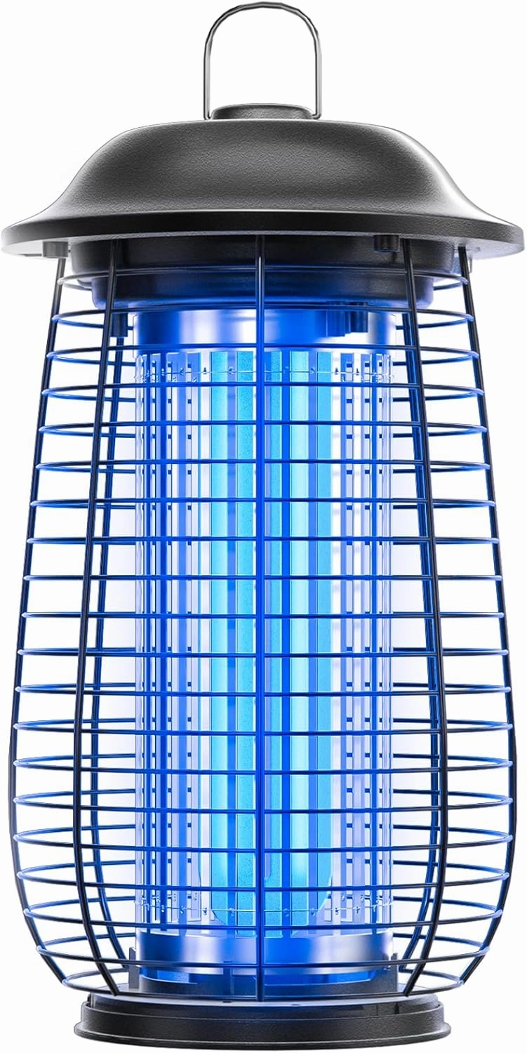 Bug Zapper Indoor & Outdoor, 4200V Electric Mosquito Zapper, 10 Years Lifespan, 6.5ft Power Cord, Waterproof, Fly Trap Mosquito Trap, Fly Killer Fly Zapper for Home, Patio, Kitchen, Backyard, Camping power cord,hi-fi power cable,AC power lead,